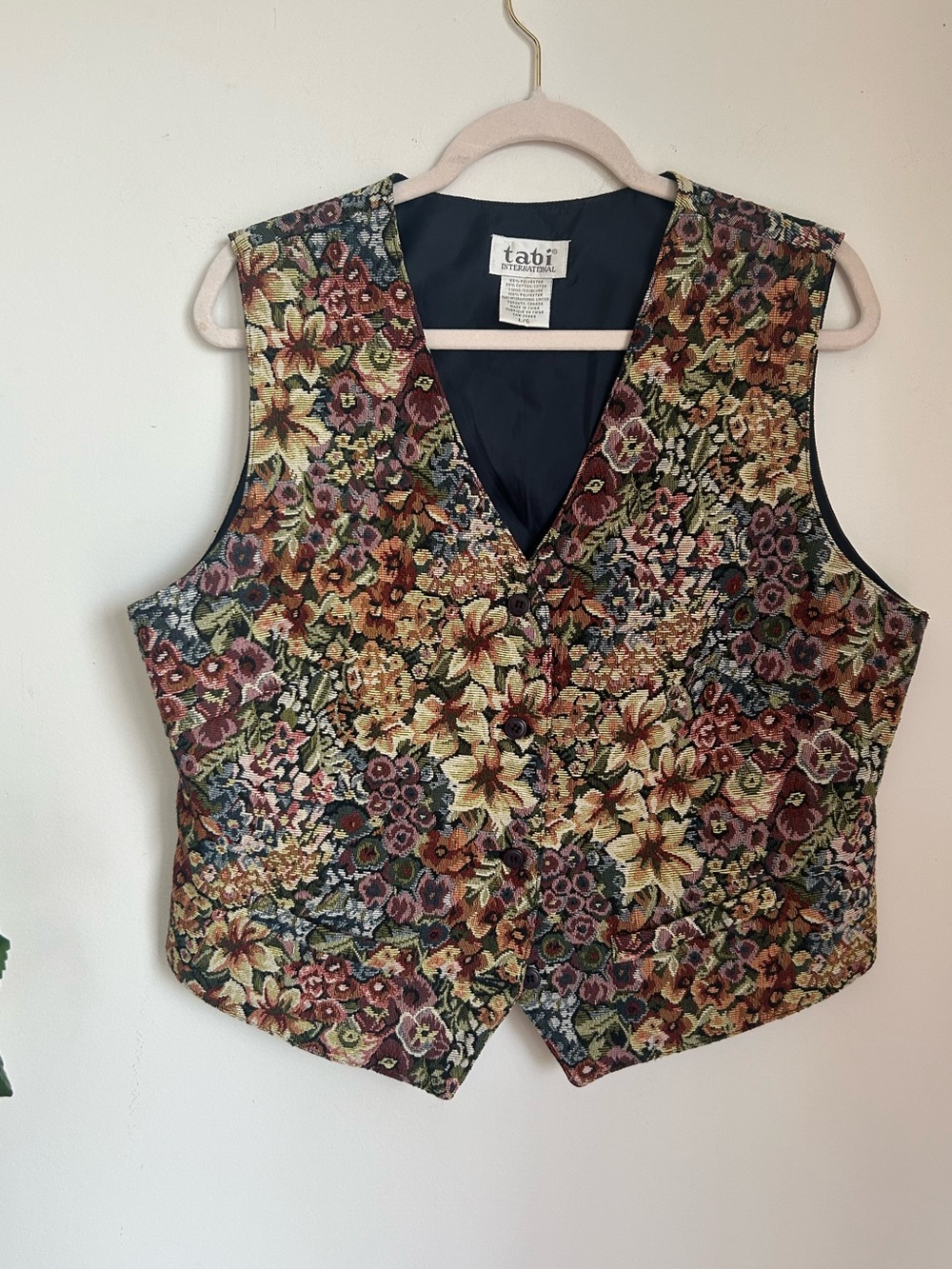Tabi Floral Tapestry Vest in Multicolor